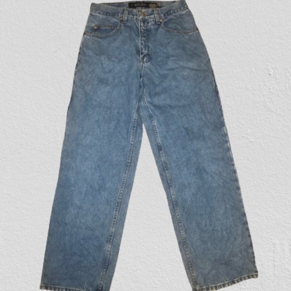 Vintage 90s Anchor Blue Mom Jeans Size 30 - Picture 2 of 7